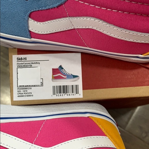 VERY SK-8-HI Suede/Canvas Multi/Brig men’s - Picture 12 of 16